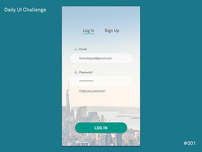 Daily UI Challenge #001 daily ui challenge sign up