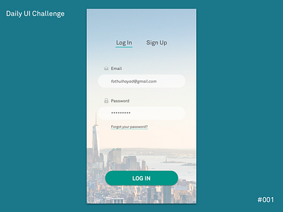 Daily UI Challenge #001