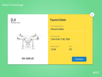 Daily UI Challenge #002