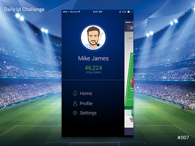 Daily UI Challenge #007 daily ui challenge settings
