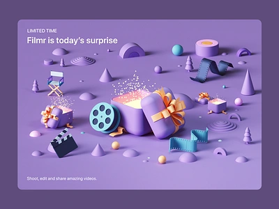 Apple- Six Days of Surprises 3d abstract apple appstore c4d cinema4d design illustration ios ipad iphone isometric octane octanerender tarka ui uiux ux web webdesign