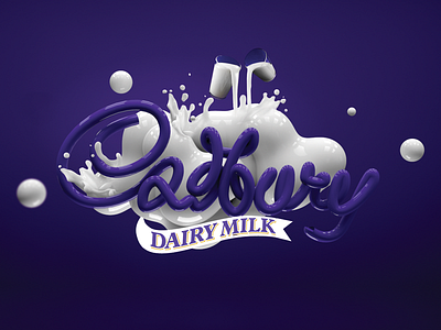 Cadbury 3d advertising artdirection c4d chocolate design milk print render
