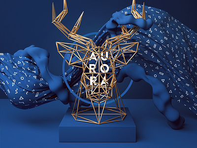 Aurora 3d abstract c4d cgi cinema4d design illustration render set