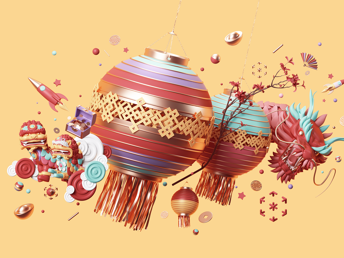 Apple Chinese New Year by Peter Tarka on Dribbble