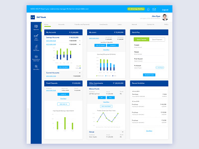 DUT Bank_Dashboard_UI bank app banking dashboard dashboard design design dribbble sketch app uidesign uielements