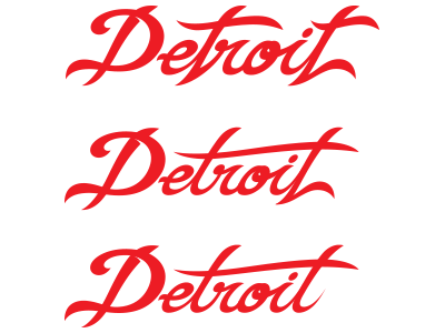 Detroit Script logo script typography