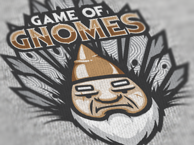 Game of Gnomes Illustration desgin shirt t