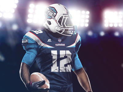 Portland Thunder Uniform logo rebrand sports