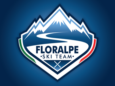 Floralpe Ski Team Logo Concept floralpe logo ski snow sports team winter