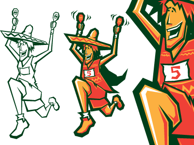 Cinco Man 2 cinco de illustration marathon mayo running sprint