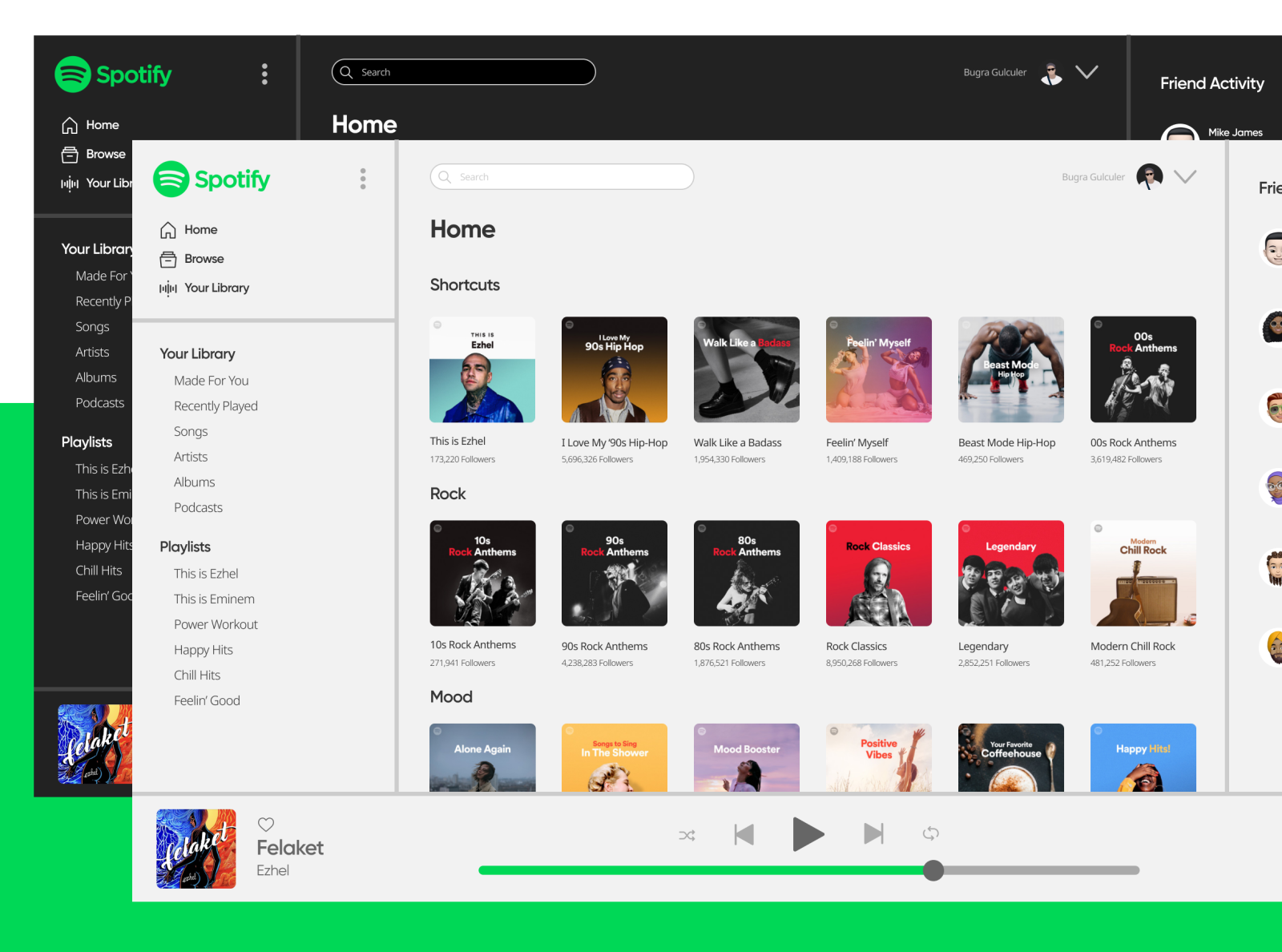 Minimalist Spotify Redesign by Buğrahan Gülcüler on Dribbble