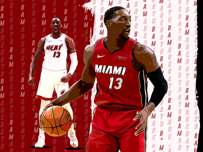 Bam Adebayo design graphic design