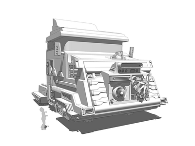 Future Truck 3d render