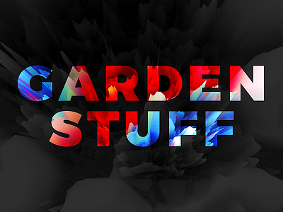 Garden Stuff c4d experiment garden logo photoshop skill stuff tolitt