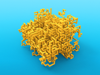 Procedural generation #1 3d c4d compositing magicavoxel process qubicle render voxel