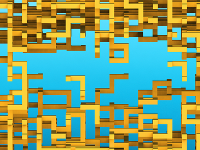 Procedural generation #2 3d c4d compositing magicavoxel process qubicle render voxel