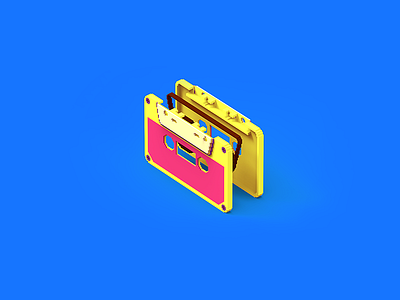 Casseta #2 / process of work 3d branding color design gamedev gameitems illustration indiegame lowpoly modo render tolitt topology uv