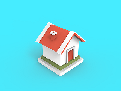 Rebound house icon android app braning environment icon ios isometry logo lowpoly rebound ui ux