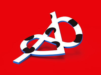 Logo Typography 3d app branding experiments logo logotype memphis render tolitt typography wip work