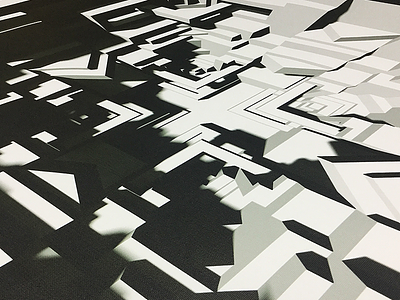 Inception (Rebound) 3d artwork canvas digital digitalart diy framework geometry print textile tolitt