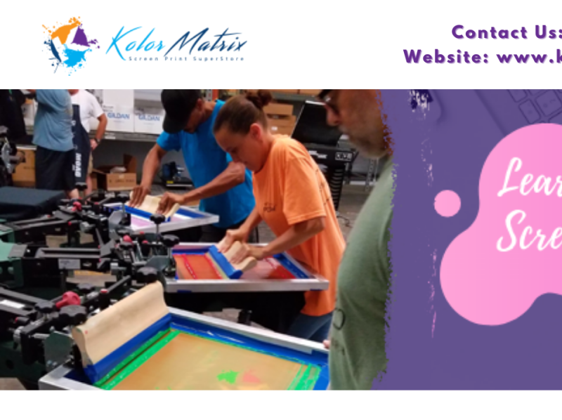 Learn How To Screen Print Get Screen Printing Classes by Kolor Matrix