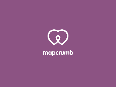 mapcrumb logo logo map pin simple
