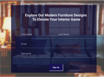 Daily UI::001 - Sign Up Modal design ux
