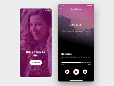 Music/ Podcast UI app Design in Adobe XD 2021 adobexd album band design figma guitar inspiration ios moodboard music music app music player musician player podcast popular songs ui uitrend wynk