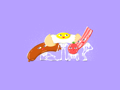 'Breakfast Gang' adobe illustrator adobe photoshop design food graphic design illustration