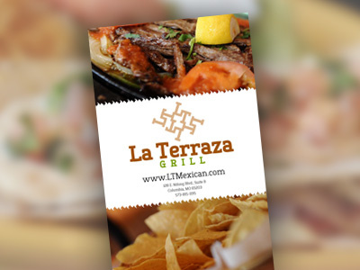 La Terraza Grill Menu graphic design menu menu design restaurant