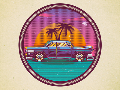 Vintage Chevrolet illustration california car chevrolet classic illustration retro usa vintage