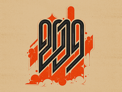 2019 2d design digital flat graffiti icon illustration letters logo monogram monogram logo number poster typography vector