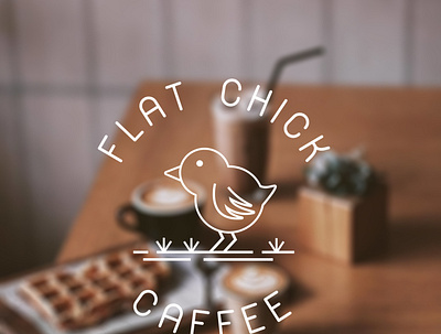 FLAT CHICKS CAFFEE LOGO branding caffe coffee coffeeshop coffeeshoplogo design logobrand logodesign logodesigner logodesigns vector