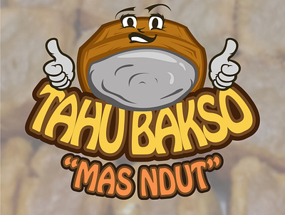 Tahu Bakso Mas Ndut Logo branding design design food logo graphic design logo logobrand logodesign logodesigns tofu vector