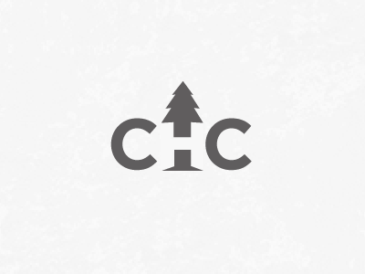 CHC Tree-care Logo Concept design logo negative space tree treecare