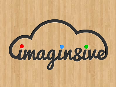 Imagin8ive Logo blog branding cloud creative design digital logo web wood