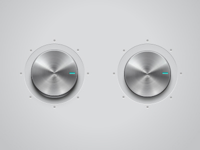 Metal knob button control dial illustrator knob metal radial stainless steel vector volume