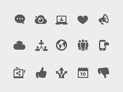 Social Icons chat bubble chat icon icons like icon set social