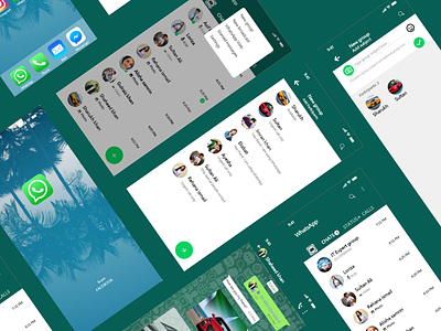 Whatapp Mobile App Redesign Part 01 app ui conversation messaging app messanger app uidesign uiux design ux design whatsapp whatsapp mobile app ui