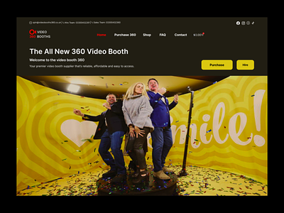 Landing Web Page Video Booth 360