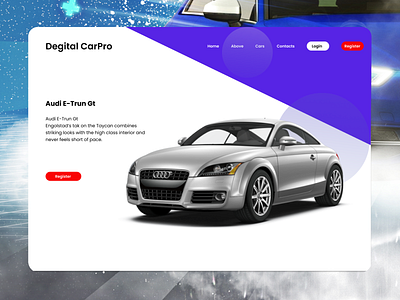 Rental Car Landing Page Design