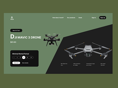 E. Commerce Drone Web Page Design branding design graphic design landing page logo mobile screens ui ui design ui kit ui trends uiux uiux kit ux design ux kit ux trends web page