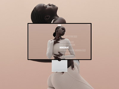 KMHN | Portfolio website concept concept design fashion photographer typography ui uiux ux web design website