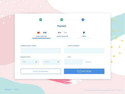 Checkout Form checkout dailyui form payment ui visa
