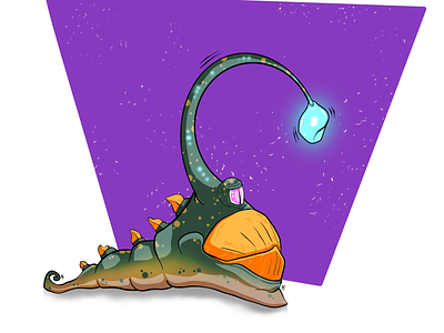 Slug 2d art cartoon draw illustration ipad slug