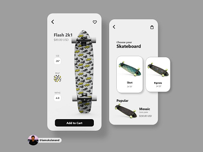 Skateboard App concept app branding design graphic design minimal typography ui ux web website