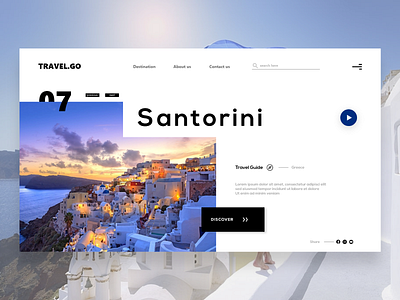 Travel Website UI