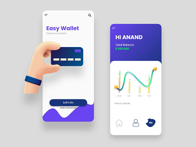 Mobile wallet app app branding design graphic design icon minimal ui ux web website