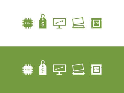 Landing Page Icons flat icons laptops ultrabooks