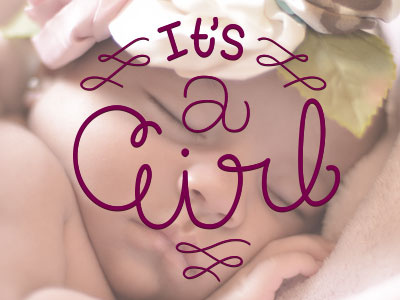 Quick card for co worker baby birth card co congrats girl lettering worker